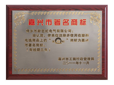 嘉兴市著名商标